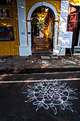 Pondicherry, Tamil Nadu. French colonial architecture. 